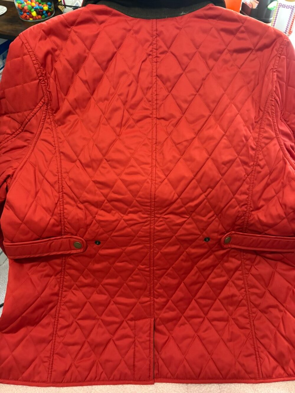 LL Bean Cayenne Quilted Zip/Snap Jacket -- NWT - Picture 2 of 4